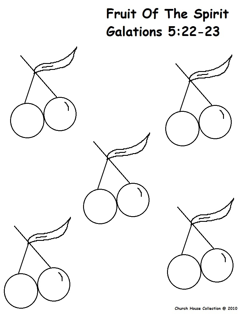 Fruit of The Spirit Coloring Pages